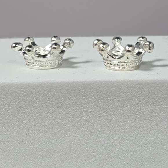 6pcs - Crown Spacer Beads Mixed Metal Charm Bracelet Set DIY Jewelry Gold Tiara - Picture 3 of 5